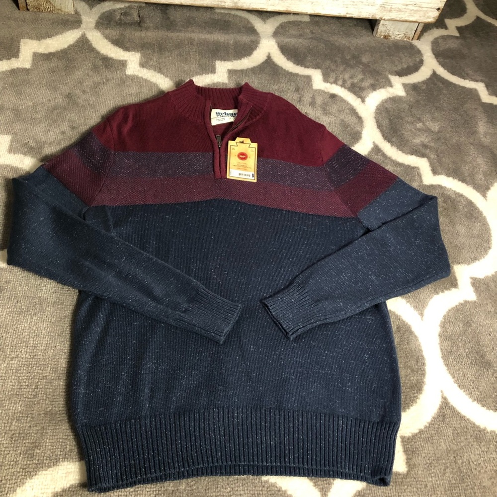 Urban Pipeline Sweatshirt Mens Medium Quarter Zip Sweatshirt NWT